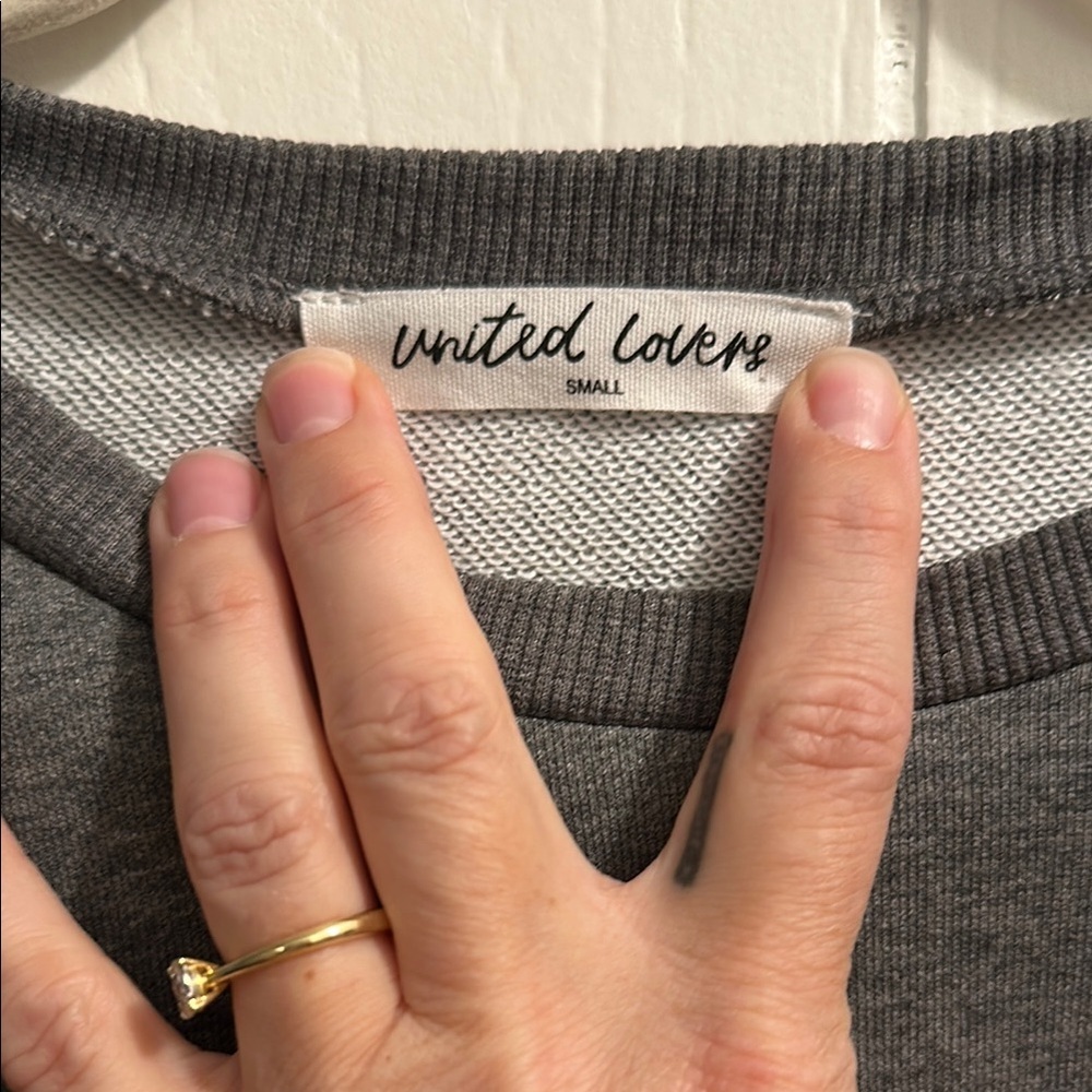 Gray 'Be Nice' Sweatshirt View 3
